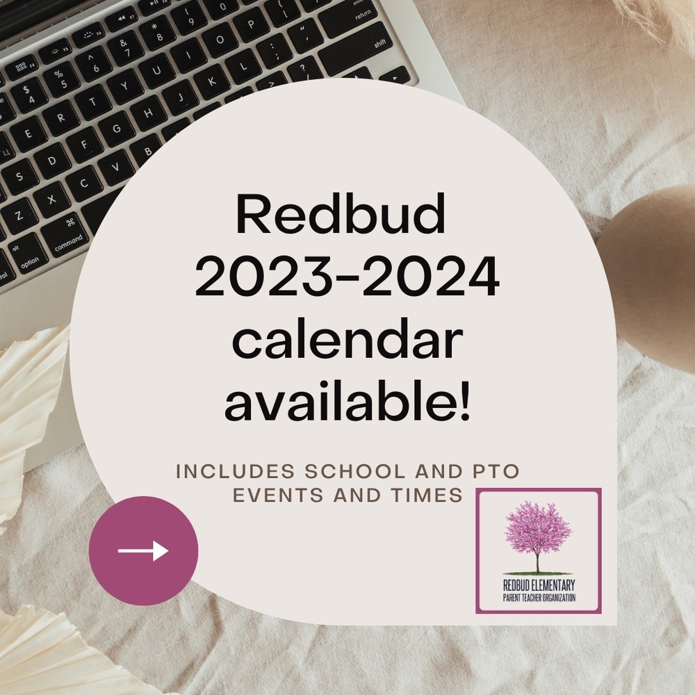 20232024 Redbud Calendar Available! Redbud Elementary